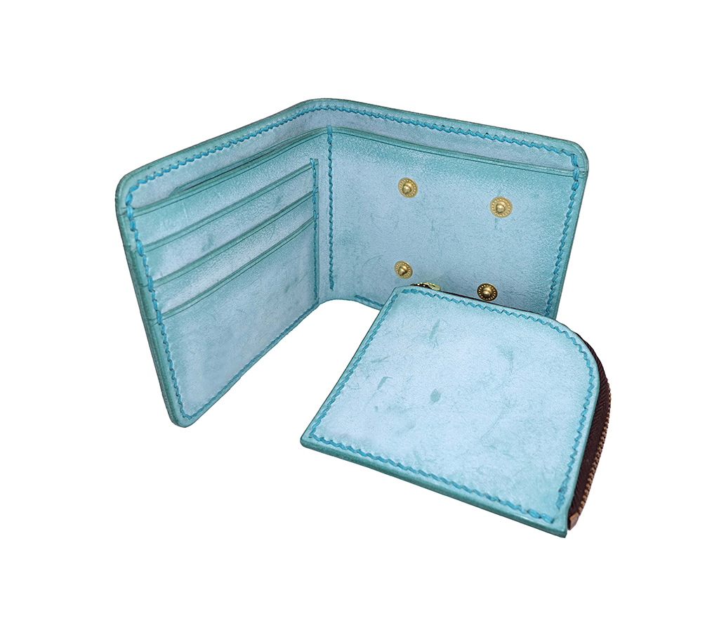 可拆卸磁扣零錢包設計,4組強力磁扣固定結構展示,拉鍊零錢包短夾課程特色