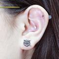 925純銀|金碧萬商劍獅耳環 e9702-3_1 925純銀|金碧萬商劍獅耳環 e9702-3_1