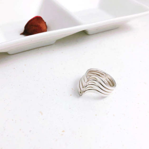 925純銀|羅馬線條戒指 r95280