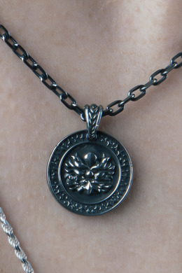 925純銀|立體圓牌劍獅單墜【小款】SLSp001 925純銀|立體圓牌劍獅單墜【小款】SLSp001