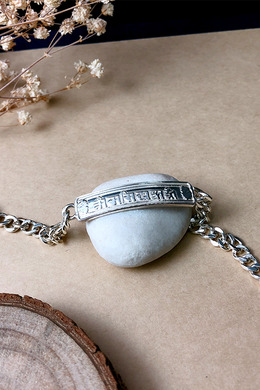 925純銀|文字刻牌手鍊 b9189-1 925純銀|文字刻牌手鍊 b9189-1