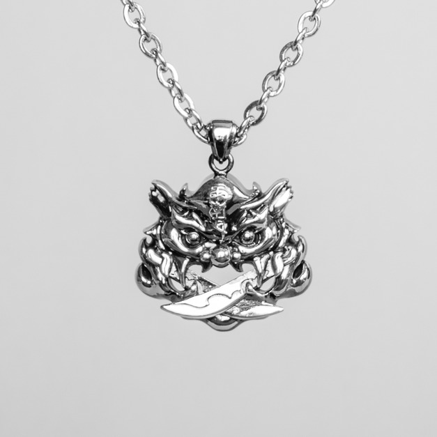 925純銀|雨漸鎮煞劍獅單墜【紀念版】p9087-1