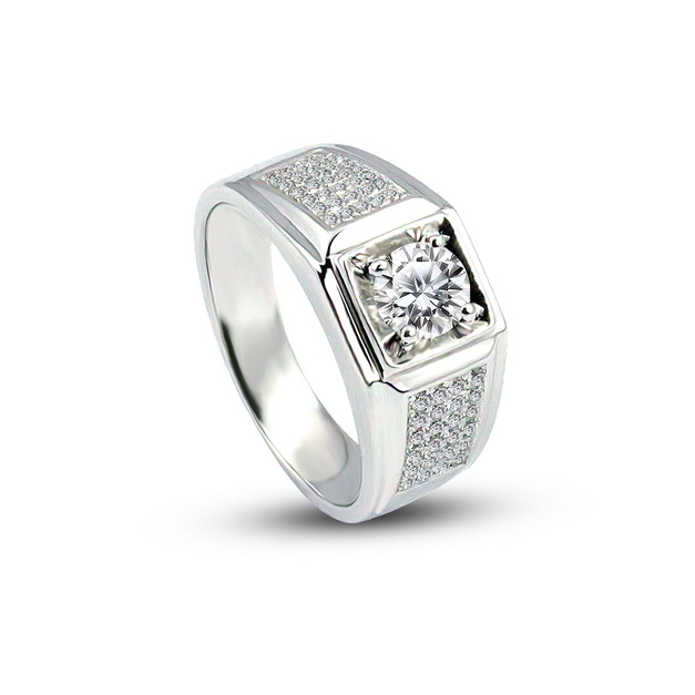 925純銀|高富神威鋯石/鑽石戒指 ZR284