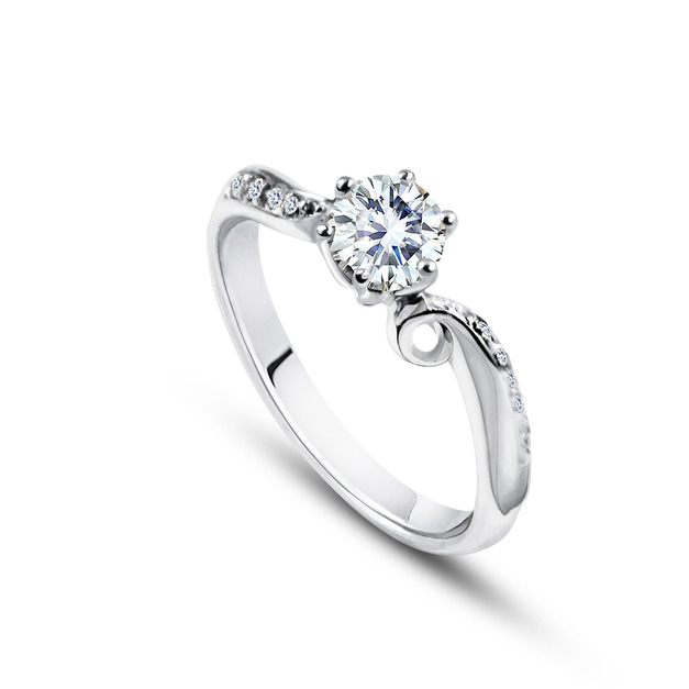 925純銀|牽絆你我鋯石/鑽石戒指 ZR779