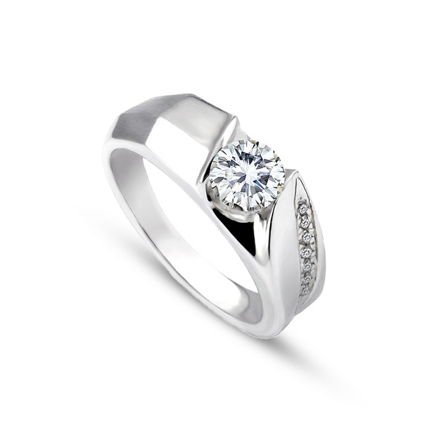 925純銀|預言人心鋯石/鑽石戒指 ZR716