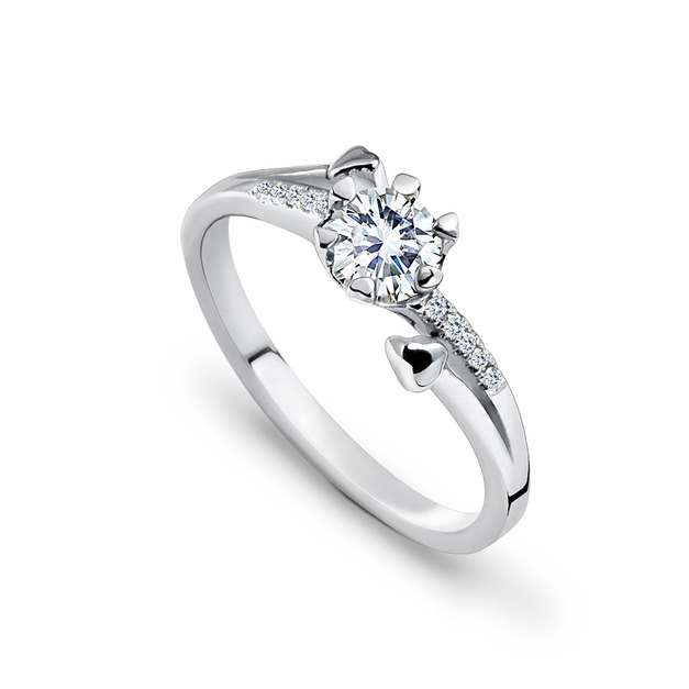 925純銀|心晨物語鋯石/鑽石戒指 ZR670