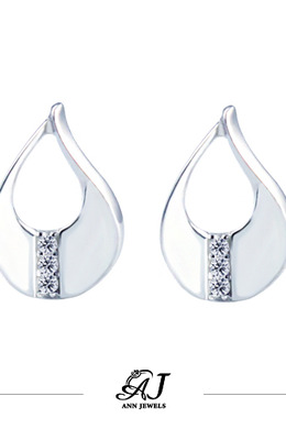 585K金|裸空曲線水滴耳環 JN73 585K金|裸空曲線水滴耳環 JN73