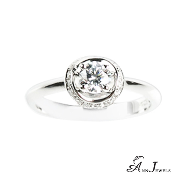 925純銀|終點站幸福鋯石/鑽石戒指 ZR228