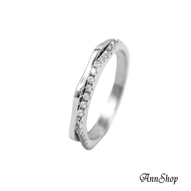 925純銀|相繫鋯石/鑽石戒指 ZR885