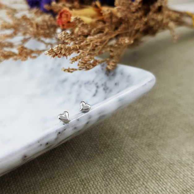 585K金|yy愛心耳飾(中) e500000199