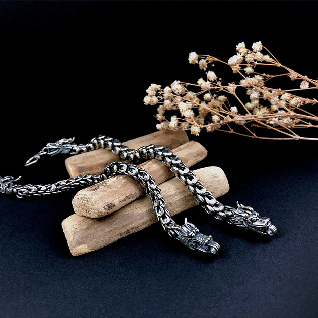 925純銀|祥龍富貴手鍊 b9414-1-b9450C