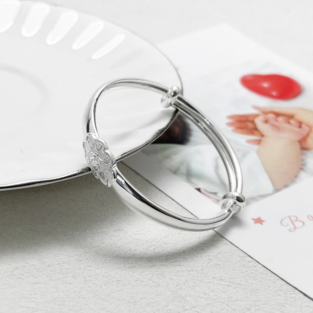 999足銀|福氣如意小孩伸縮手環 b91016D