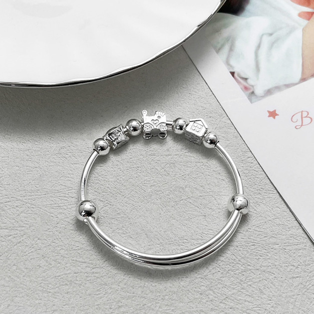 999足銀|夢想版小孩伸縮手環 b9668B