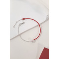 925純銀|無限粉會鑽幸運紅線手鍊 HL0271B01 925純銀|無限粉會鑽幸運紅線手鍊 HL0271B01