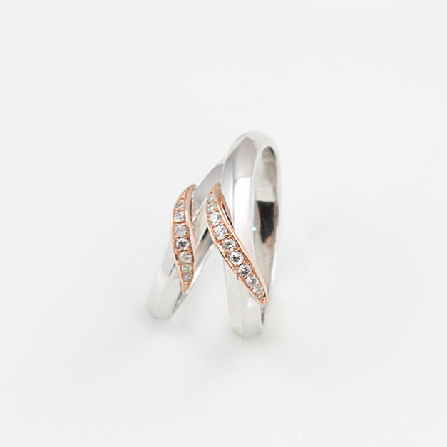 375K金|流金情懷真鑽戒指 JR01A9-B9