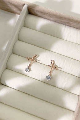 925純銀|美麗蝴蝶結耳飾 Z12328H 925純銀|美麗蝴蝶結耳飾 Z12328H