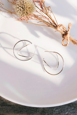 925純銀|立體結構圓狀耳飾 e90330 925純銀|立體結構圓狀耳飾 e90330