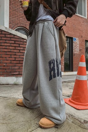 美式街頭側字母運動棉褲 美式街頭側字母運動棉褲