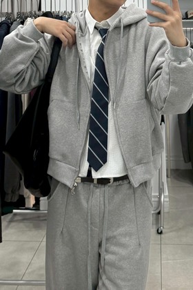 cropped boxy氣球短寬連帽棉外套/set cropped boxy氣球短寬連帽棉外套/set