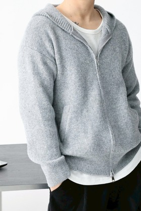 純色簡約羊毛針織連帽衫 純色簡約羊毛針織連帽衫