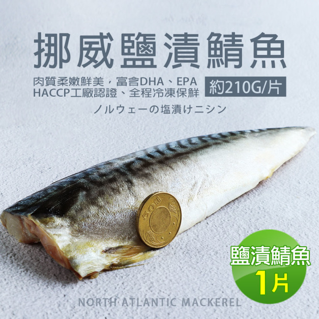 超大厚片210g-挪威薄鹽鯖魚_任選 超大厚片210g-挪威薄鹽鯖魚_任選