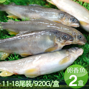 宜蘭|帶卵母香魚2盒|11-18尾裝/920g/盒 宜蘭|帶卵母香魚2盒|11-18尾裝/920g/盒