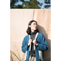 丹寧系列│和服罩衫│耳機孔設計│藍白│ Denim kimono_1 丹寧系列│和服罩衫│耳機孔設計│藍白│ Denim kimono_1
