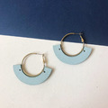 皮革耳環_幾何流蘇_臘感薄荷綠(可改夾) 皮革耳環_幾何流蘇_臘感薄荷綠(可改夾)