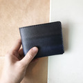 植鞣革短夾|5卡片層|零錢袋│灰藍漸層薰衣草紫 植鞣革短夾|5卡片層|零錢袋│灰藍漸層薰衣草紫