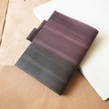 真皮書套│無印良品B6尺寸│明信片版|木苺漸層焦茶_3 真皮書套│無印良品B6尺寸│明信片版|木苺漸層焦茶_3