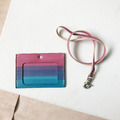 識別證卡套│橫式│雙卡層|胭脂粉漸層里昂藍_1 識別證卡套│橫式│雙卡層|胭脂粉漸層里昂藍_1