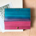 真皮長夾│4卡層│1鈔票層│零錢袋|胭脂粉漸層里昂藍_5 真皮長夾│4卡層│1鈔票層│零錢袋|胭脂粉漸層里昂藍_5