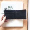 植鞣革短夾|6卡片層│黑_1 植鞣革短夾|6卡片層│黑_1