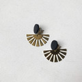 皮革耳環│雪花片|黑 (可改夾)_2 皮革耳環│雪花片|黑 (可改夾)_2