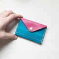 信封名片夾|單隔層|卡層|胭脂粉漸層里昂藍_4 信封名片夾|單隔層|卡層|胭脂粉漸層里昂藍_4