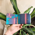 植鞣革短夾|4卡|分離式零錢袋|胭脂粉混刷里昂藍_9 植鞣革短夾|4卡|分離式零錢袋|胭脂粉混刷里昂藍_9