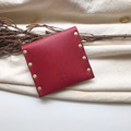 植鞣牛皮|方塊零錢包|珊瑚紅_2 植鞣牛皮|方塊零錢包|珊瑚紅_2