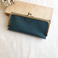 植鞣革長夾|8卡3隔層|口金零錢層|文青藍_6 植鞣革長夾|8卡3隔層|口金零錢層|文青藍_6