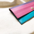真皮長夾|超薄極簡4卡層|雙鈔票層|胭脂粉漸層里昂藍_5 真皮長夾|超薄極簡4卡層|雙鈔票層|胭脂粉漸層里昂藍_5