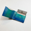 植鞣革短夾|6卡1零錢|照片層|湖水綠漸層墨藍_3 植鞣革短夾|6卡1零錢|照片層|湖水綠漸層墨藍_3