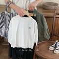 笑臉素色百搭長袖白T ㋛_7 笑臉素色百搭長袖白T ㋛_7