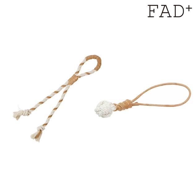 【FAD】天然無毒耐咬皮革(皮繩結/小皮球)