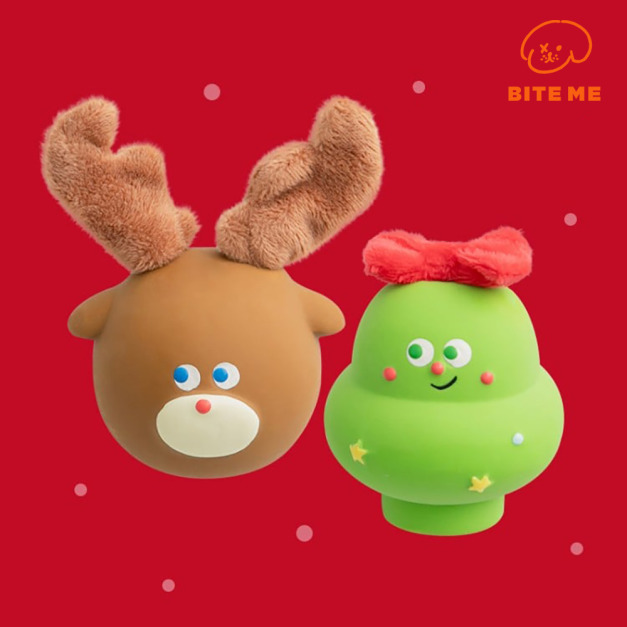 【Bite Me】 2025聖誕夥伴 聖蛋樹/聖蛋鹿 (2入組)|乳膠玩具 【Bite Me】 2025聖誕夥伴 聖蛋樹/聖蛋鹿 (2入組)|乳膠玩具