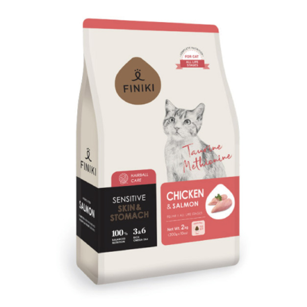 Finiki 菲尼奇 貓用舒敏護膚系列-雞肉&鮭魚 2kg Finiki 菲尼奇 貓用舒敏護膚系列-雞肉&鮭魚 2kg