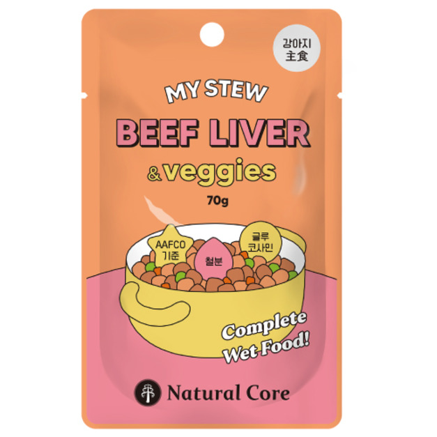 韓國 NATURAL CORE 自然核心 我的燉菜主食系列-雞肉牛肉蔬菜 70g 韓國 NATURAL CORE 自然核心 我的燉菜主食系列-雞肉牛肉蔬菜 70g
