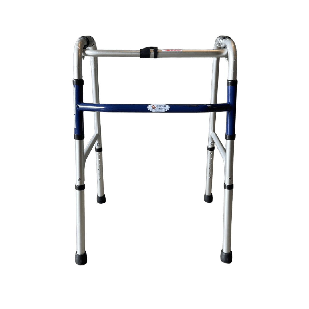 均佳 JK-G001 鋁合金一般型助行器正面圖,總寬 52cm,主體管徑 1吋
