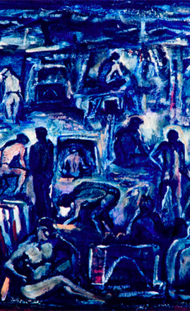 洪瑞麟授權數位典藏|編號155 礦工 洪瑞麟授權數位典藏|編號155 礦工