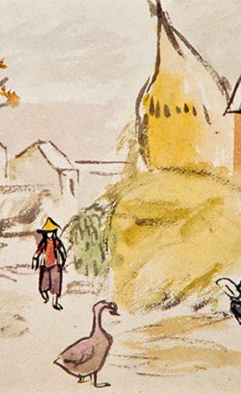 洪瑞麟授權數位典藏|編號307 風景 洪瑞麟授權數位典藏|編號307 風景