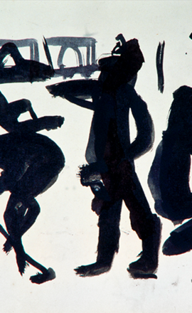 洪瑞麟授權數位典藏|編號117 礦工 洪瑞麟授權數位典藏|編號117 礦工