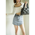 造型缺口牛仔短褲裙S~XL_3 造型缺口牛仔短褲裙S~XL_3